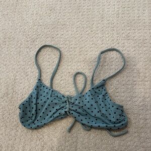 San Lorenzo Blue Polka Dot Bikini Top